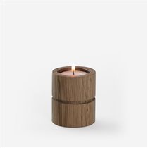 Wooden Candle Holder Solar Oak Small