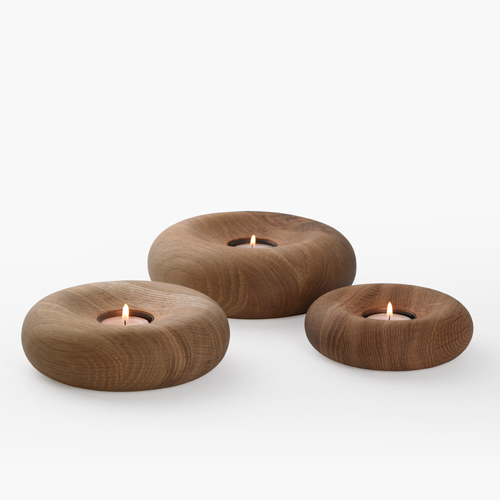 Wooden candle holdes - pod