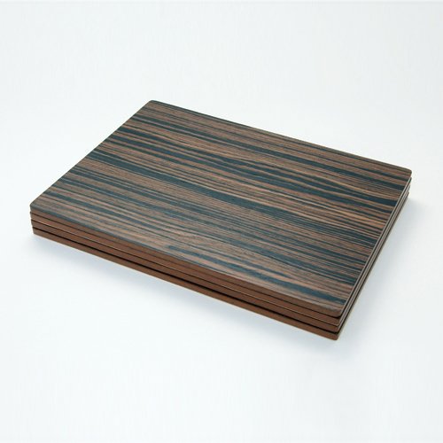 4 Placemats Macassar Ebony Veneer simply tabletop