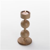 Ball Oak Medium Candleholder