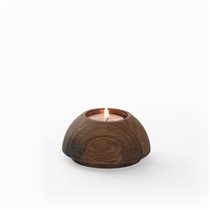 Wooden Candle Holder Dome Small