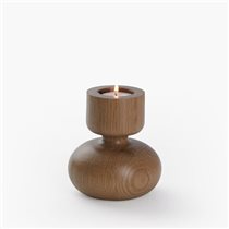 Wooden Candle Holder Globe Short